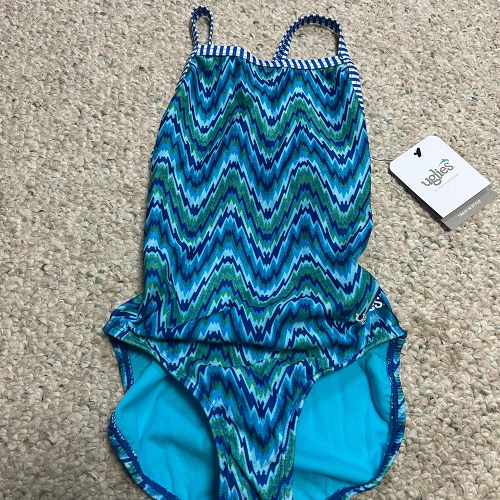 Uglies size 28 NWT blue zigzag Swimsuit
